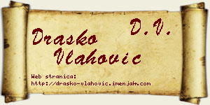 Draško Vlahović vizit kartica